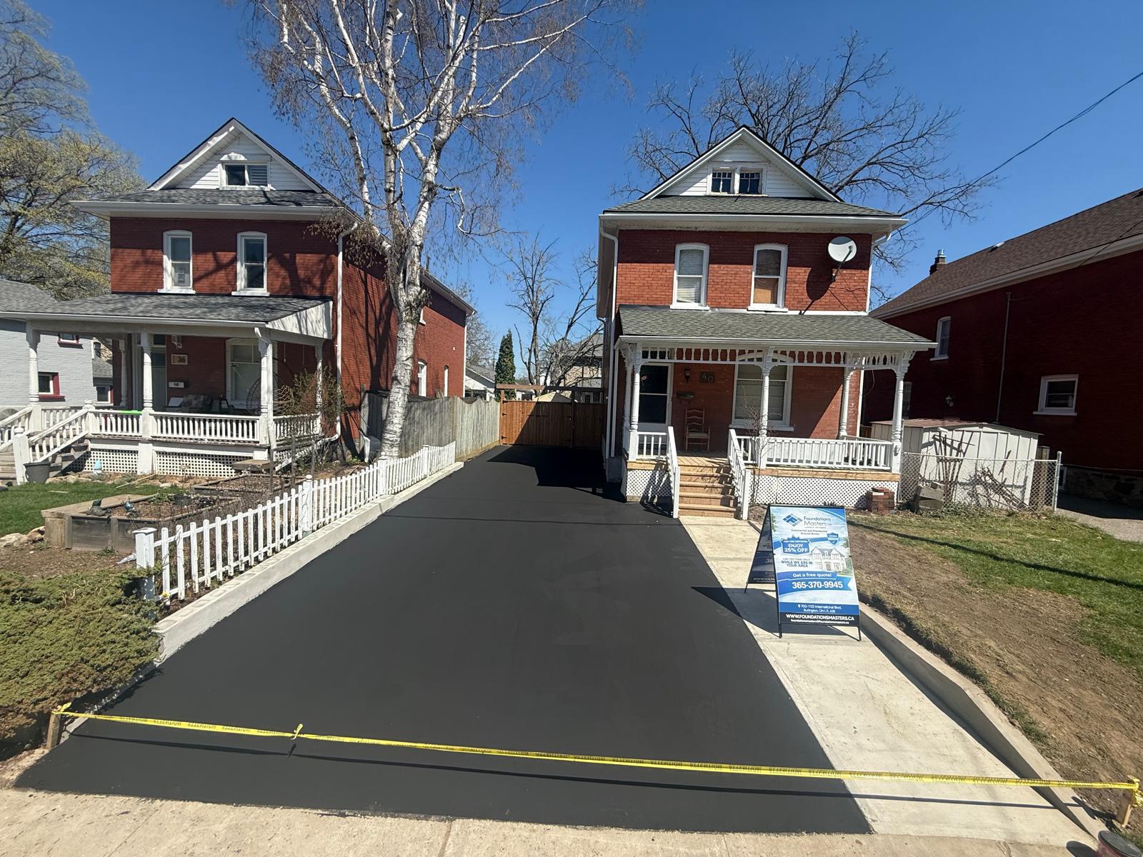 Driveway repaving – after